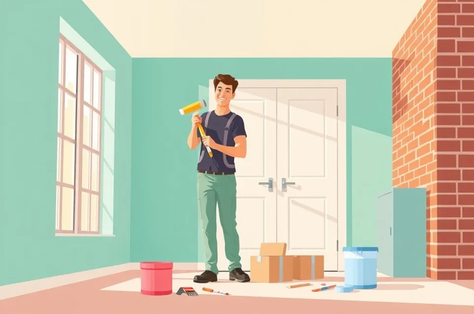 Intérieur rénové après travaux de peinture au Creusot
